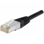 EXERTIS CONNECT Cat.6a F/UTP komutacinis kabelis, 2 m, juodas, 10 Gbps, plonas snagless 850016