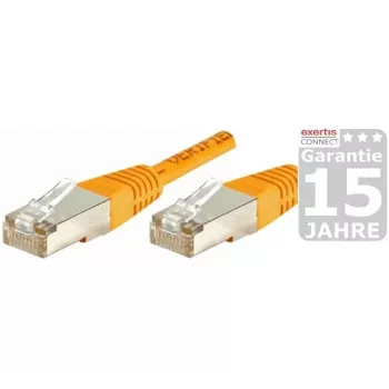 EXERTIS CONNECT Cat.6 S/FTP komutacinis kabelis, PiMF, oranžinis, 0,7 m 854466