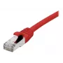 EXERTIS CONNECT Cat. 6A S/FTP komutacinis kabelis, TPE, be halogenų, GRS sertifikuotas, raudonas, 0,5 m 854520