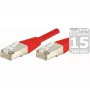 EXERTIS CONNECT Cat5e F/UTP komutacinis kabelis, RJ45, raudonas, 0,3 m 857050