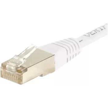EXERTIS CONNECT Cat6 F/UTP komutacinis kabelis, 2m, baltas, plonas apsauginis įlinkis 853813
