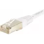 EXERTIS CONNECT Cat6 F/UTP komutacinis kabelis, 2m, baltas, plonas apsauginis įlinkis 853813