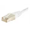 EXERTIS CONNECT Cat6 F/UTP komutacinis kabelis, 2m, baltas, plonas apsauginis įlinkis 853813
