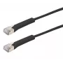 Exertis Connect RJ45 komutacinis kabelis, Cat. 6A, F/FTP, kampuotas, be halogenų, juodas, 1,0 m 854013