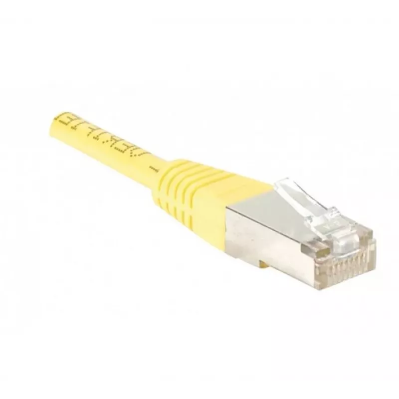 Exertis Connect Cat5e F/UTP komutacinis kabelis RJ45 į RJ45, 2m, geltonas 854105