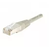 EXERTIS CONNECT Cat5e F/UTP komutacinis kabelis, pilkas, 0,15 m, plonas apsauginis antgalis 857800