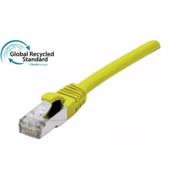 EXERTIS CONNECT RJ45 komutacinis kabelis Cat. 6 F/UTP GRS sertifikuotas geltonas 5,0 m (854643)