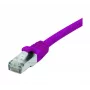 EXERTIS CONNECT Cat. 6 F/UTP komutacinis kabelis, PoE, be halogenų, violetinės spalvos, 1,0 m 854411