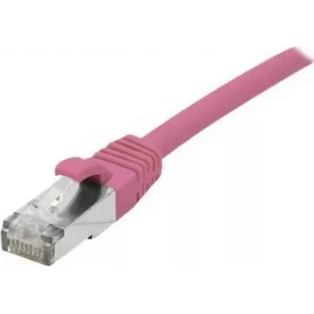 EXERTIS CONNECT Cat 6A S/FTP komutacinis kabelis, rožinis, 0,15 m, plonas apsauginis lankstas 854373