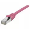EXERTIS CONNECT Cat 6A S/FTP komutacinis kabelis, rožinis, 0,15 m, plonas apsauginis lankstas 854373