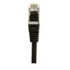 EXERTIS CONNECT Cat.6 S/FTP PiMF komutacinis kabelis, juodas, 0,7 m, plonas Snagless 856843