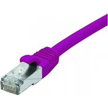 EXERTIS CONNECT Cat. 6 F/UTP komutacinis kabelis, PoE, be halogenų, violetinis, 15,0 m su fiksatoriaus apsauga 854416