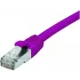 EXERTIS CONNECT Cat. 6 F/UTP komutacinis kabelis, PoE, be halogenų, violetinis, 15,0 m su fiksatoriaus apsauga 854416