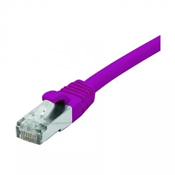 EXERTIS CONNECT Cat. 6 F/UTP komutacinis kabelis, PoE, be halogenų, violetinis, 15,0 m su fiksatoriaus apsauga 854416