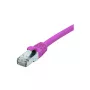 EXERTIS CONNECT Cat. 6 F/UTP komutacinis kabelis, PoE, be halogenų, rožinis, 1,0 m, RJ45 su fiksatoriaus apsauga 854433