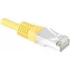 EXERTIS CONNECT Cat.6 S/FTP PiMF komutacinis kabelis, geltonas, 0,3 m, plonu apsauginiu antgaliu