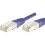 Exertis Connect 854450 Cat6 S/FTP tinklo komutacinis kabelis, violetinis, 0,15 m