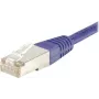 EXERTIS CONNECT CAT.6 S/FTP komutacinis kabelis, PiMF, violetinės spalvos, 0,5 m, plonu apsauginiu antgaliu 854452