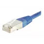 EXERTIS CONNECT Cat.5e F/UTP komutacinis kabelis, mėlynas, 0,15 m, plonas snagless apsauginis antgalis 857100