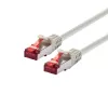 EXERTIS CONNECT Cat.6 S/FTP komutacinis kabelis, 90 m, pilkas, plonas snagless apsauginis antgalis, LSZH EXC856913