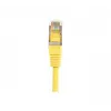 EXERTIS CONNECT Cat.6 F/UTP komutacinis kabelis, geltonas, 1,5 m, plonas snagless apsauginis antgalis 857930