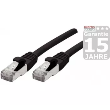 Exertis Connect 858493 Cat6a S/FTP tinklo kabelis, 25 m, juodas