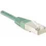 EXERTIS CONNECT Cat.5e F/UTP komutacinis kabelis, žalias, 0,3 m, RJ45, plonas snagless 857070