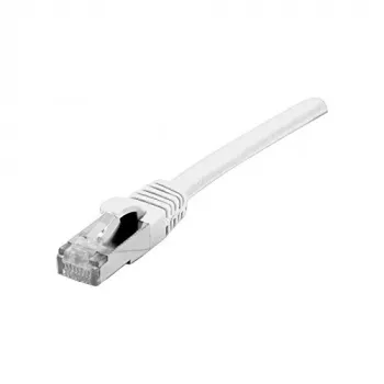 EXERTIS CONNECT Cat 6A S/FTP komutacinis kabelis, baltas, 7,5 m, plonas snagless apsauginis gaubtelis, LSZH 858505