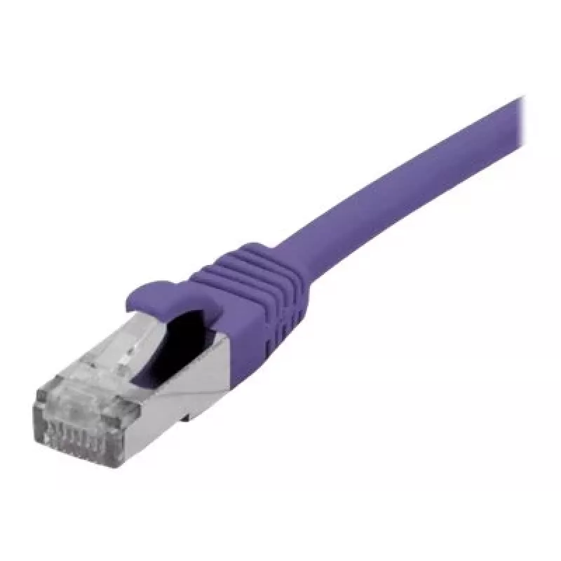 EXERTIS CONNECT Cat 6A S/FTP komutacinis kabelis, violetinės spalvos, 0,15 m 858513