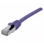 EXERTIS CONNECT Cat 6A S/FTP komutacinis kabelis, violetinės spalvos, 3,0 m, plonas snagless apsauginis antgalis 858519