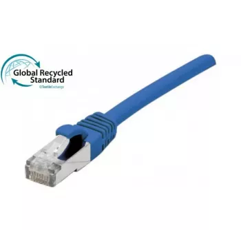 EXERTIS CONNECT RJ45 komutacinis kabelis Cat. 6, F/UTP, GRS sertifikuotas, mėlynas, 10,0 m 854617