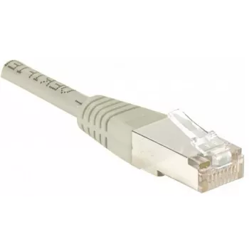 EXERTIS CONNECT Cat.6 F/UTP Ethernet komutacinis kabelis, pilkas, 1,5 m, plonas apsauginis įlinkimas, neužkliūvantis, RJ45 857900