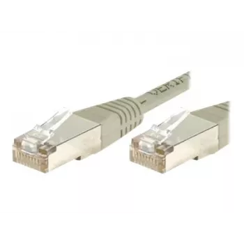 EXERTIS CONNECT Cat.6 F/UTP Ethernet komutacinis kabelis, pilkas, 1,5 m, plonas apsauginis įlinkimas, neužkliūvantis, RJ45 857900