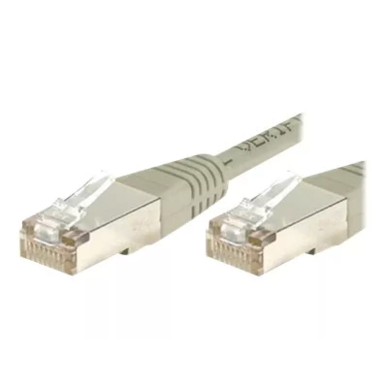 EXERTIS CONNECT Cat.6 F/UTP Ethernet komutacinis kabelis, pilkas, 1,5 m, plonas apsauginis įlinkimas, neužkliūvantis, RJ45 857900