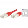 EXERTIS CONNECT CAT.6A S/FTP komutacinis kabelis, 20 m, raudonas, LSZH, 10 Gbps, RJ45 858310