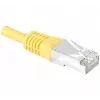 EXERTIS CONNECT Cat.6A S/FTP komutacinis kabelis, 0,5 m, geltonas, LSZH, plonas apsauginis užvalkalas 858330