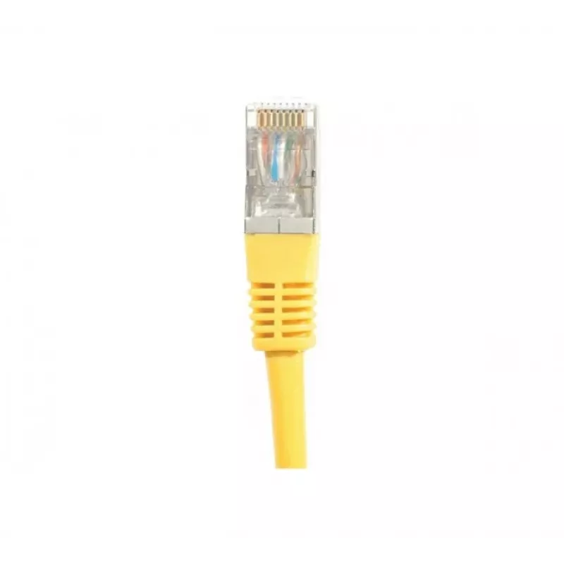 EXERTIS CONNECT Cat.6A S/FTP komutacinis kabelis, 0,5 m, geltonas, LSZH, plonas apsauginis užvalkalas 858330