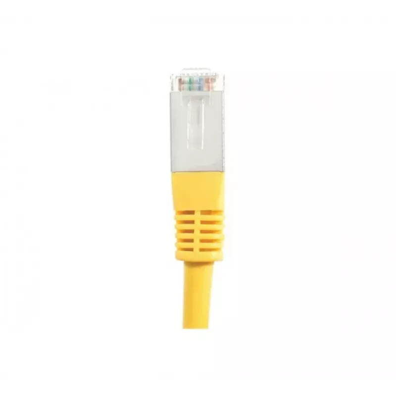 EXERTIS CONNECT Cat.6A S/FTP komutacinis kabelis, 0,5 m, geltonas, LSZH, plonas apsauginis užvalkalas 858330