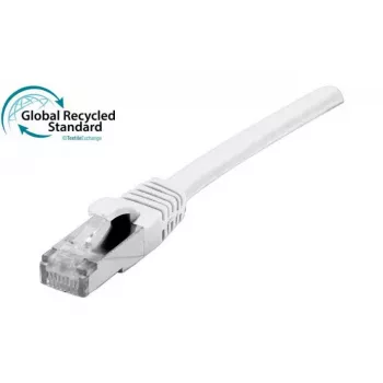 EXERTIS CONNECT Cat. 6 F/UTP RJ45 komutacinis kabelis, GRS sertifikuotas, baltas, 2,0 m 854659
