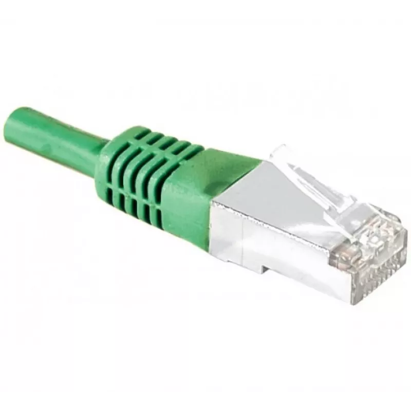 EXERTIS CONNECT CAT.6A S/FTP komutacinis kabelis, 7,5m, žalias, LSZH, 10Gbps 858351