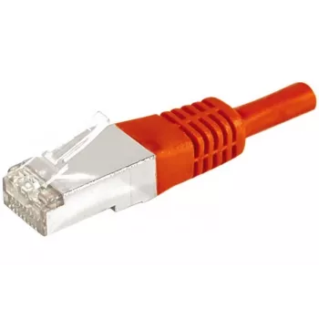EXERTIS CONNECT Cat.6a F/UTP komutacinis kabelis, raudonas, 25 m, 10 Gigabit/s, plonas įtempimo mažintuvas 859542