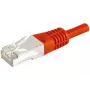 EXERTIS CONNECT Cat.6a F/UTP komutacinis kabelis, raudonas, 25 m, 10 Gigabit/s, plonas įtempimo mažintuvas 859542