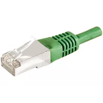 EXERTIS CONNECT CAT 6a F/UTP komutacinis kabelis, 0,3 m, žalias, 10 Gbps, plonas snagless