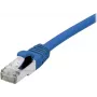 EXERTIS CONNECT Cat 6A S/FTP komutacinis kabelis, mėlynas, 1,0 m, plonu apsauginiu galu be užkabinimo