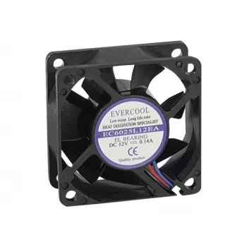 Exertis Connect Evercool 60 mm korpuso ventiliatorius su slydimo guoliu 910182