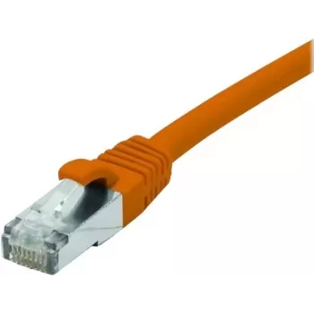 EXERTIS CONNECT Cat 6A S/FTP komutacinis kabelis, 0,3 m, oranžinis, plonas snagless apsauginis dangtelis, LSZH 858530