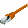 EXERTIS CONNECT Cat 6A S/FTP komutacinis kabelis, 0,3 m, oranžinis, plonas snagless apsauginis dangtelis, LSZH 858530