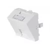 Dexlan priekinės plokštės įdėklas 45 x 45 mm 1 Keystone moduliui, 30°, signalinė balta RAL 9003 (911712)