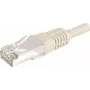 EXERTIS CONNECT Cat.6a F/UTP komutacinis kabelis, pilkas, 1,0 m, 10 Gbps, Slim Bend Protection 859503