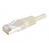 EXERTIS CONNECT Cat.6a F/UTP komutacinis kabelis, pilkas, 1,0 m, 10 Gbps, Slim Bend Protection 859503